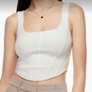 NWOT Aritzia Wilfred Cropped Natalie Tank